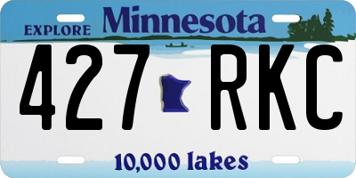 MN license plate 427RKC