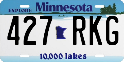MN license plate 427RKG