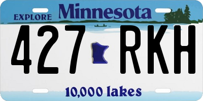 MN license plate 427RKH