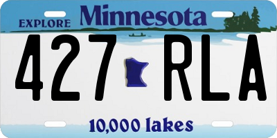 MN license plate 427RLA