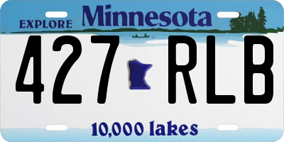 MN license plate 427RLB