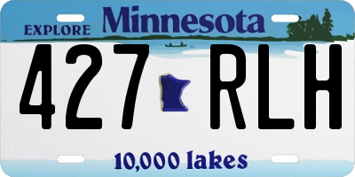 MN license plate 427RLH