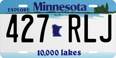MN license plate 427RLJ