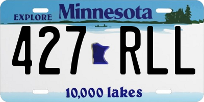 MN license plate 427RLL