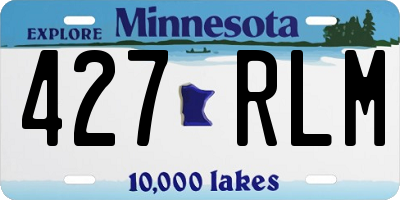 MN license plate 427RLM