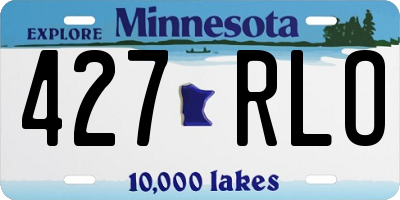 MN license plate 427RLO