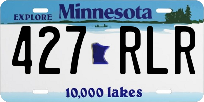 MN license plate 427RLR