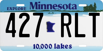 MN license plate 427RLT