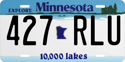 MN license plate 427RLU