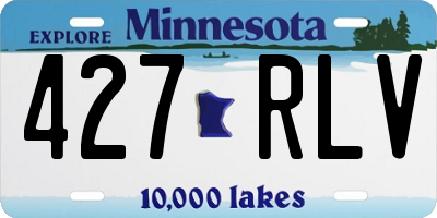 MN license plate 427RLV