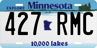 MN license plate 427RMC