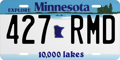 MN license plate 427RMD