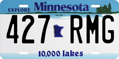 MN license plate 427RMG
