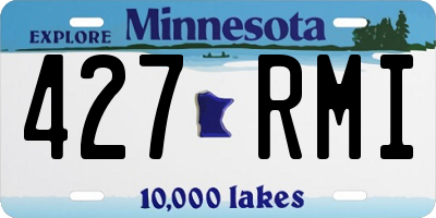 MN license plate 427RMI