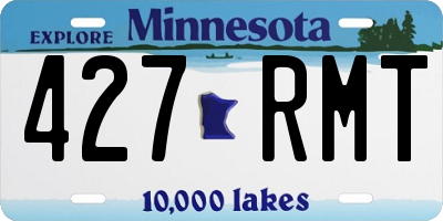 MN license plate 427RMT
