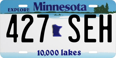 MN license plate 427SEH