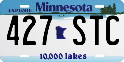 MN license plate 427STC