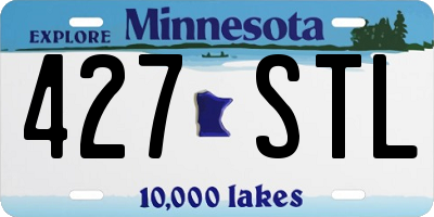 MN license plate 427STL