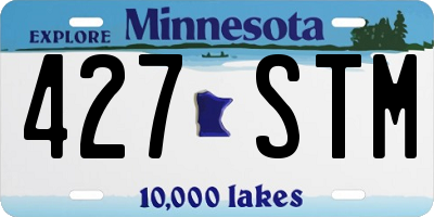 MN license plate 427STM