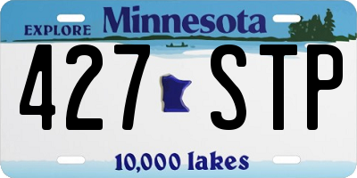 MN license plate 427STP