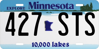 MN license plate 427STS