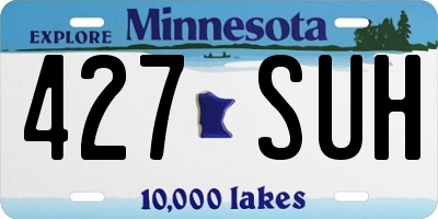 MN license plate 427SUH