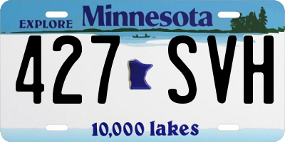 MN license plate 427SVH
