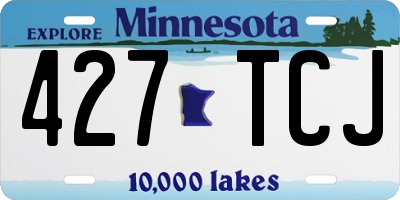MN license plate 427TCJ