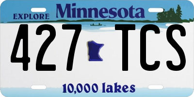 MN license plate 427TCS