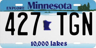 MN license plate 427TGN
