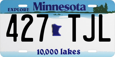 MN license plate 427TJL