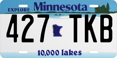 MN license plate 427TKB
