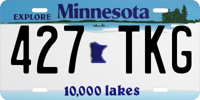 MN license plate 427TKG