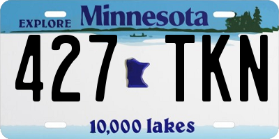 MN license plate 427TKN