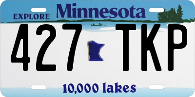 MN license plate 427TKP