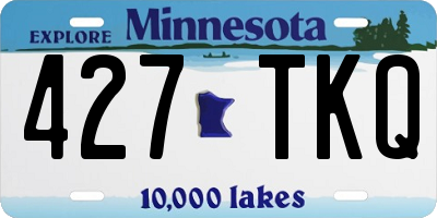 MN license plate 427TKQ