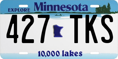 MN license plate 427TKS