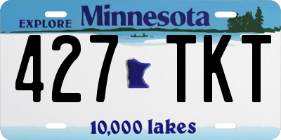 MN license plate 427TKT