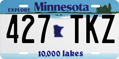MN license plate 427TKZ