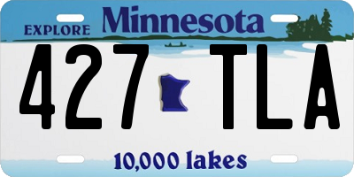 MN license plate 427TLA