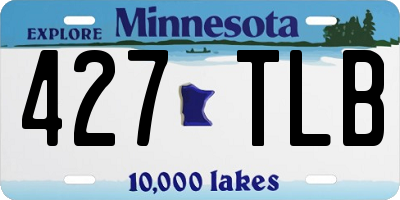 MN license plate 427TLB