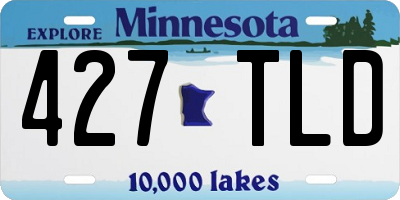 MN license plate 427TLD