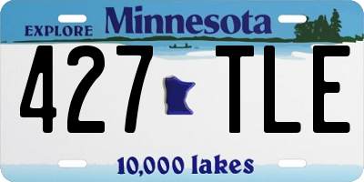 MN license plate 427TLE