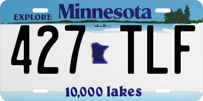 MN license plate 427TLF