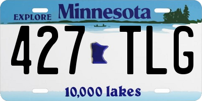 MN license plate 427TLG