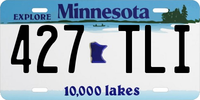 MN license plate 427TLI