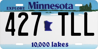 MN license plate 427TLL