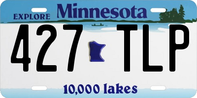 MN license plate 427TLP