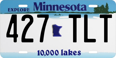 MN license plate 427TLT
