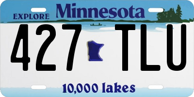 MN license plate 427TLU